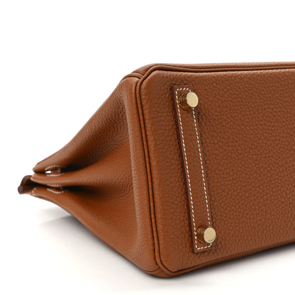 Hermes Togo Birkin 25 Gold 7 of 9