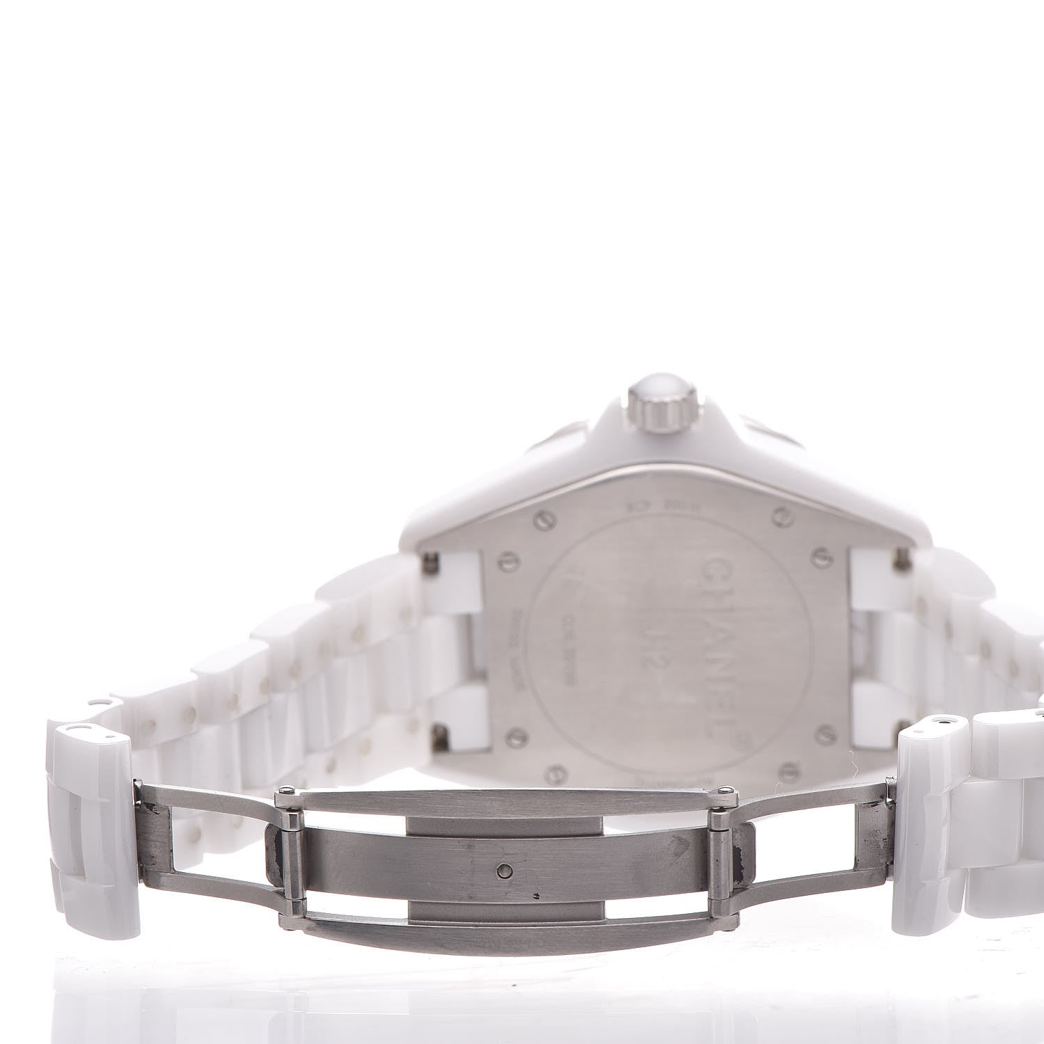 Chanel Stainless Steel Ceramic 38mm J12 Automatic Watch White 5 of 7