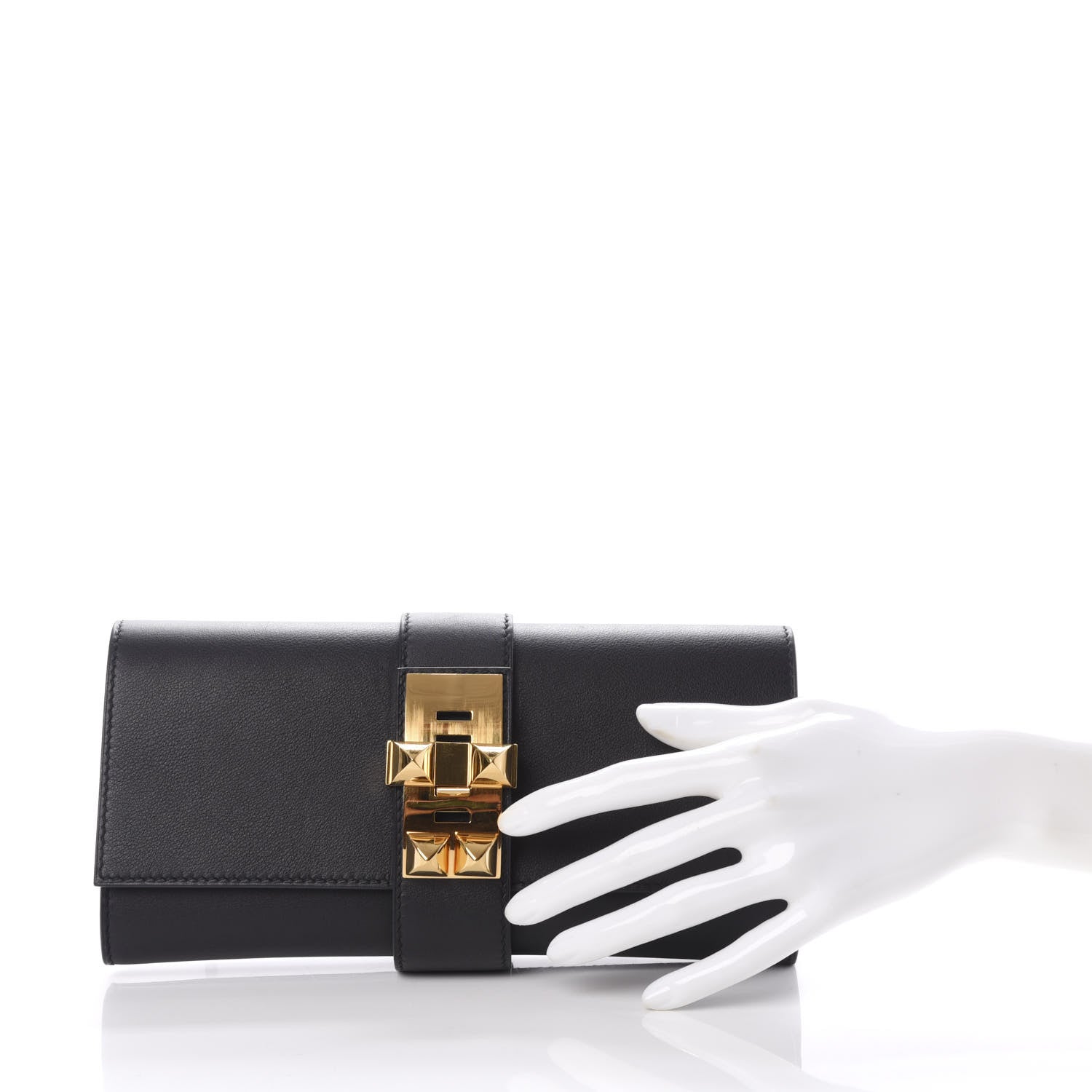 Hermes Swift Medor 23 Clutch Black 2 of 10