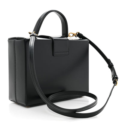 Salvatore Ferragamo Calfskin Trifolio Box Bag Black 3 of 13