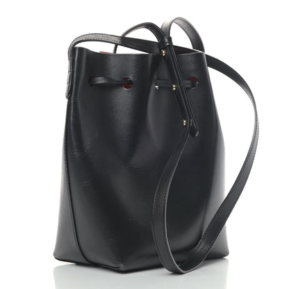Mansur Gavriel Calfskin Mini Bucket Bag Black Flamma 2 of 11