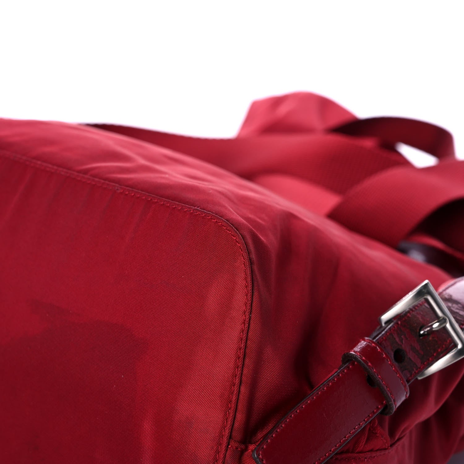 Prada Tessuto Nylon Vela Medium Backpack Cerise 11 of 12