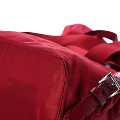 Prada Tessuto Nylon Vela Medium Backpack Cerise 11 of 12