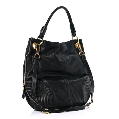 Alexander McQueen Calfskin Zip Hobo Black 3 of 25
