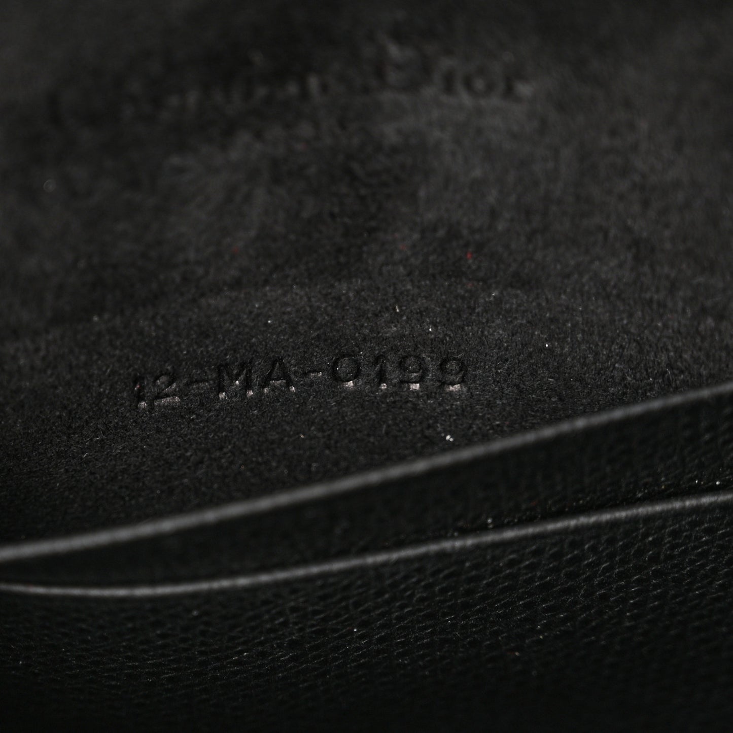 Grained Calfskin Saddle Belt Clutch Black