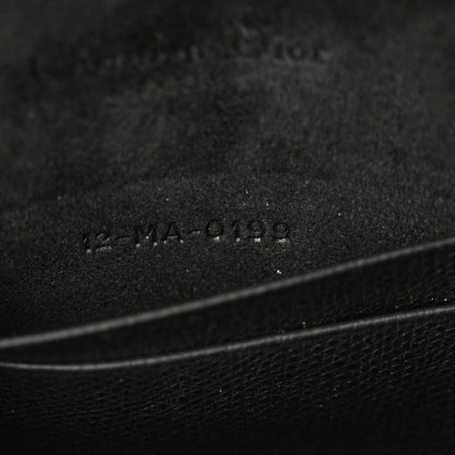 Christian Dior Grained Calfskin Saddle Belt Clutch Black 7 of 11