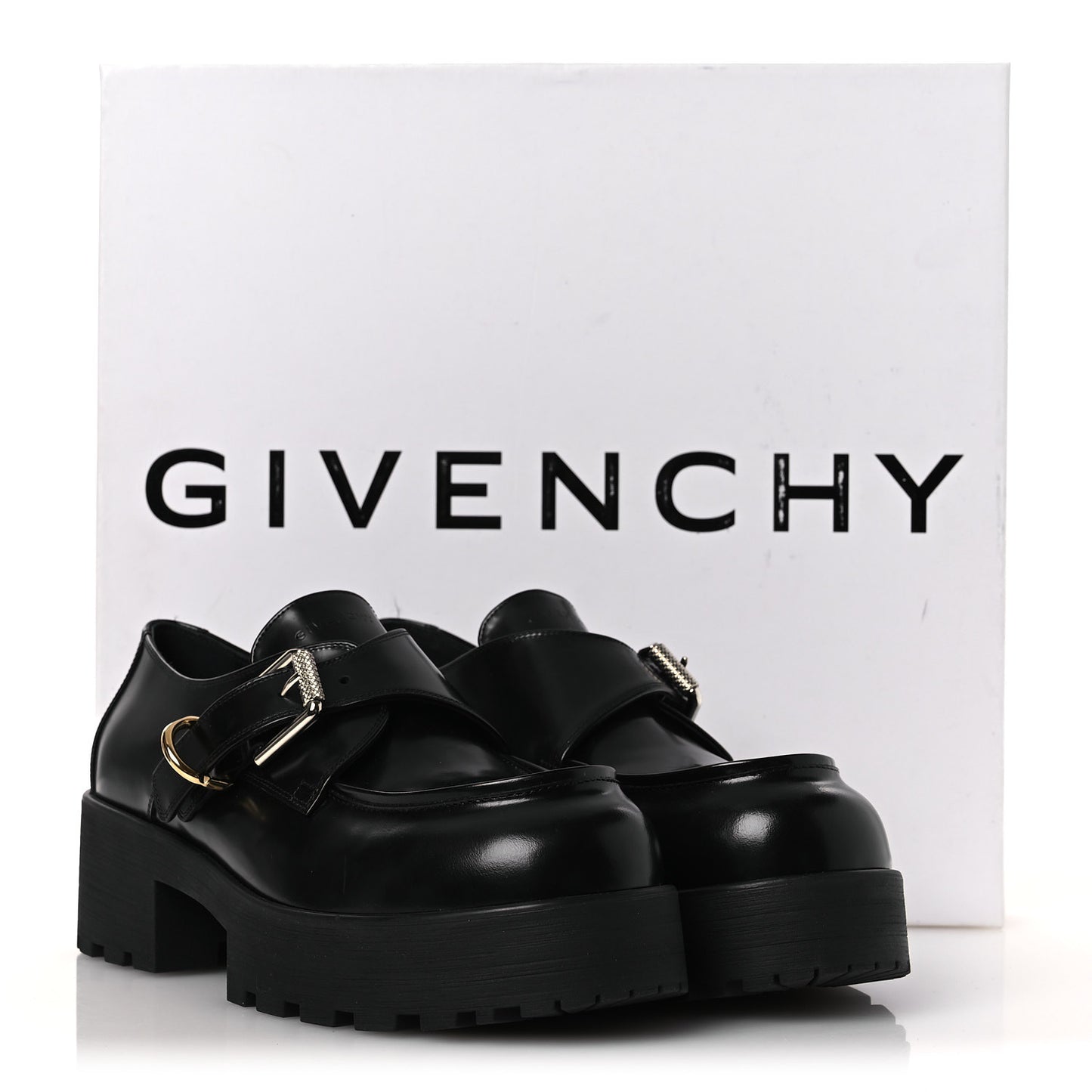 Calfskin Voyou Monk Loafers 39  Black