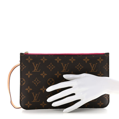 Louis Vuitton Monogram Neverfull MM GM Pochette Pivoine 2 of 10
