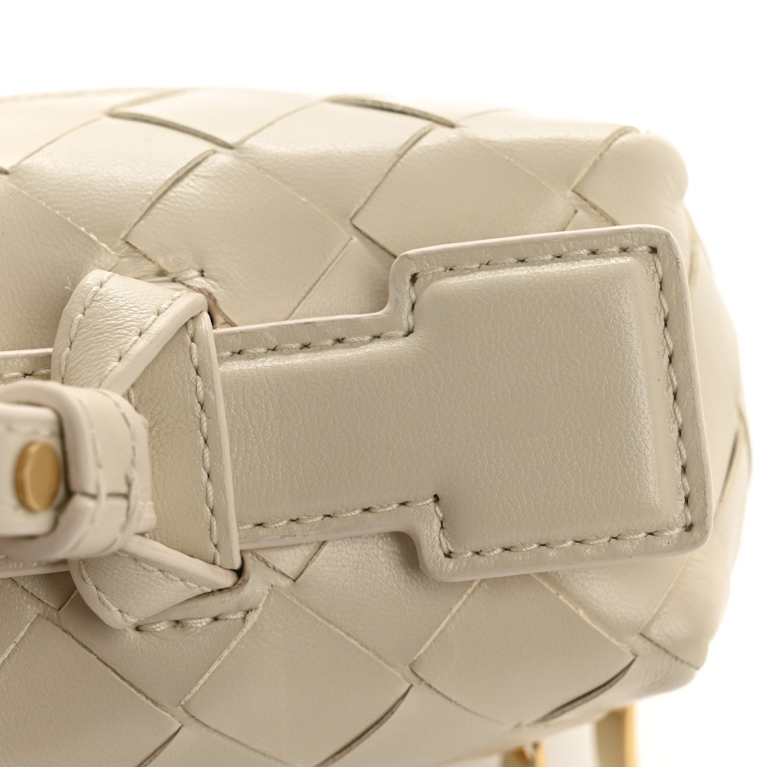 Bottega Veneta Calfskin Intrecciato Bang Bang Vanity Case Sea Salt