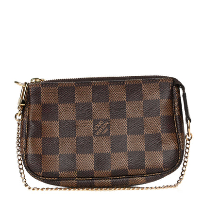 Louis Vuitton Damier Ebene Mini Pochette Accessories 1 of 10