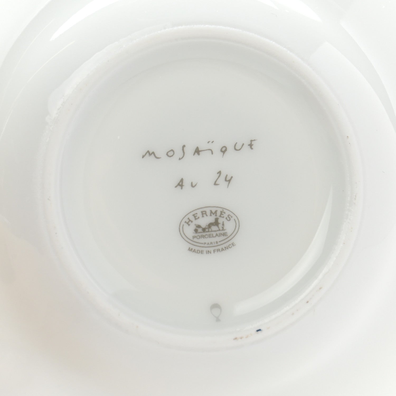 Hermes Porcelain Mosaique au 24 Coffee Cup and Saucer Set of 2 8 of 10
