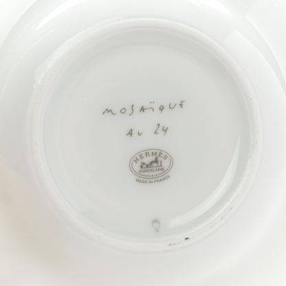 Hermes Porcelain Mosaique au 24 Coffee Cup and Saucer Set of 2 8 of 10