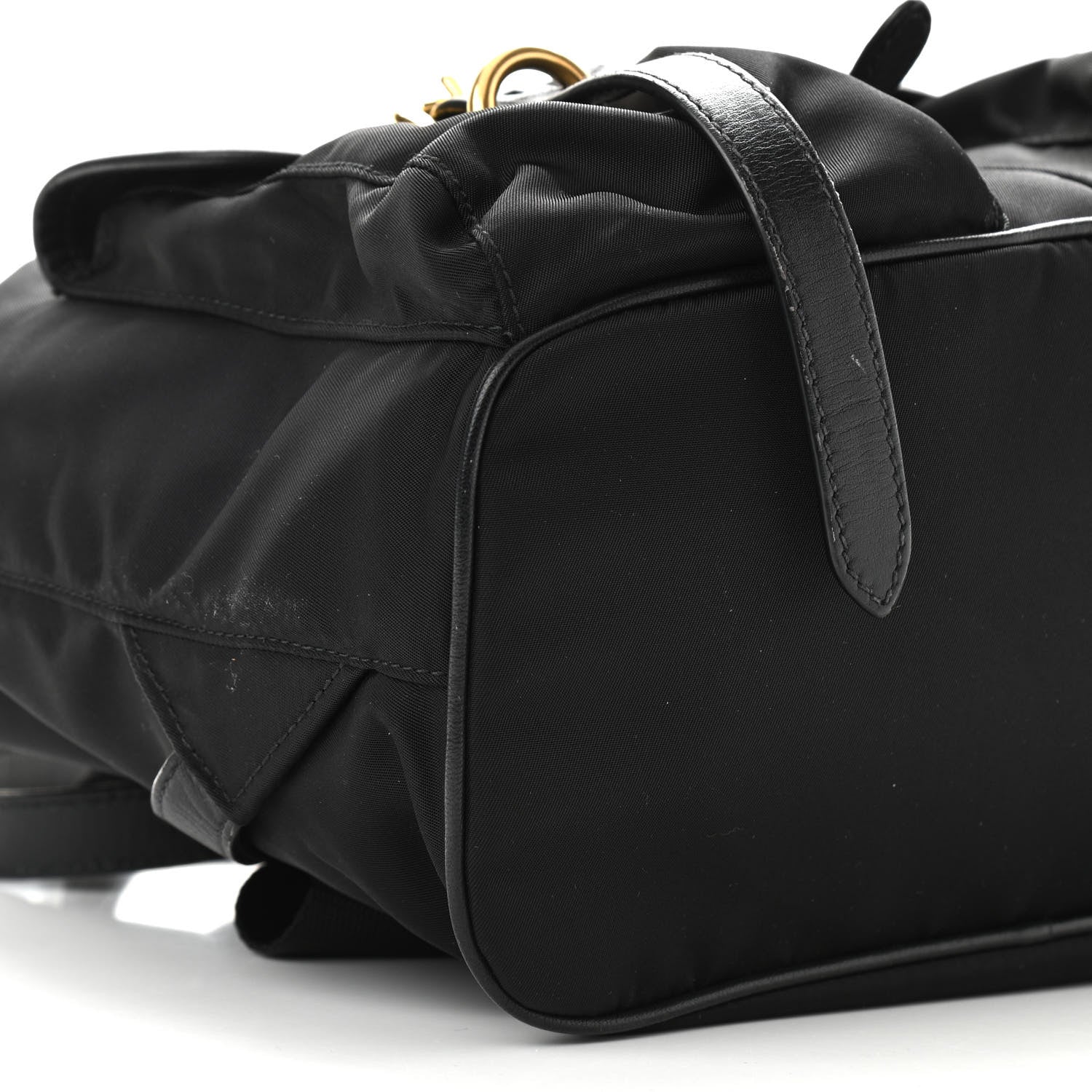 Prada Tessuto Nylon Vitello Backpack Black 5 of 10