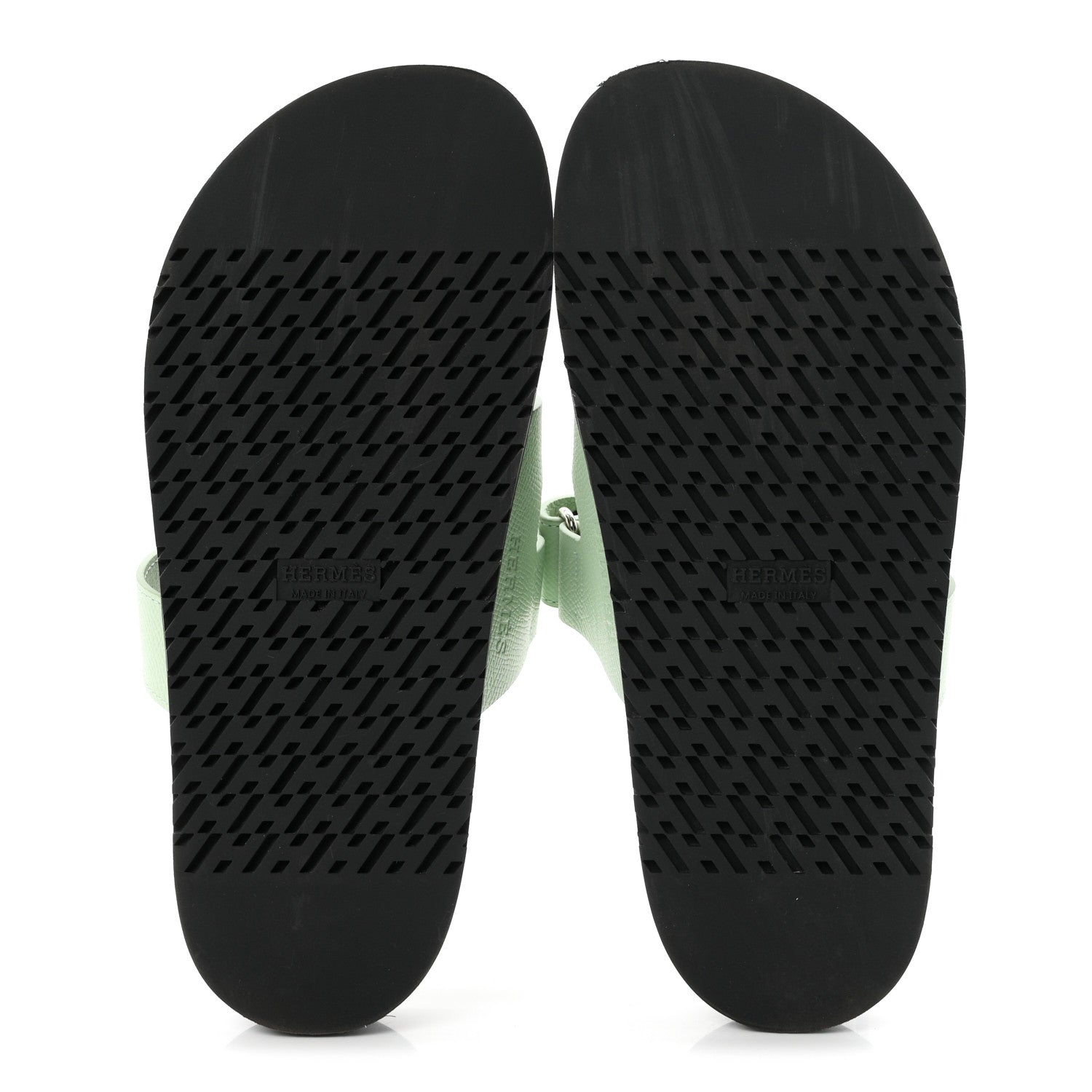 Hermes Epsom Womens Chypre Sandals 38 Vert Jade 6 of 9