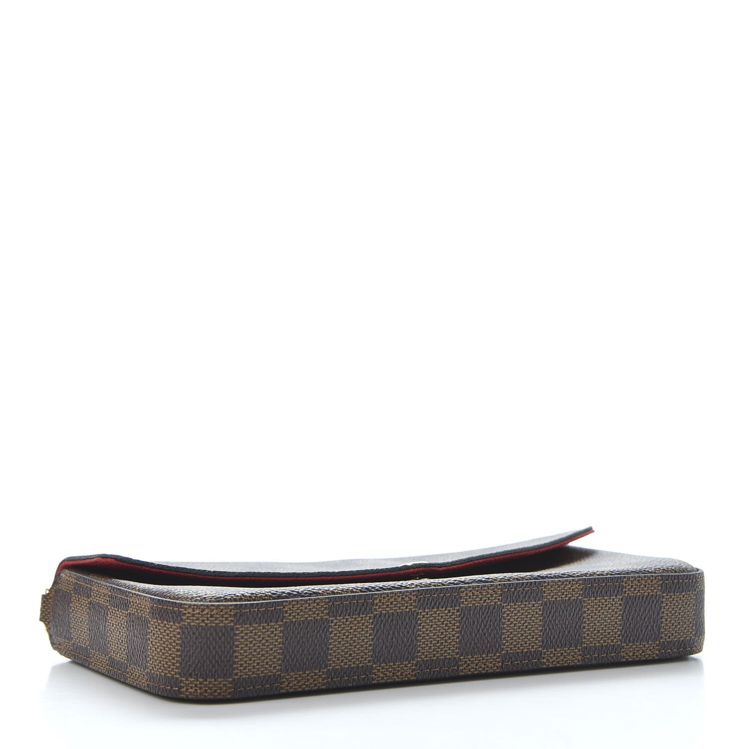 Louis Vuitton Damier Ebene Pochette Felicie Chain Wallet 4 of 11