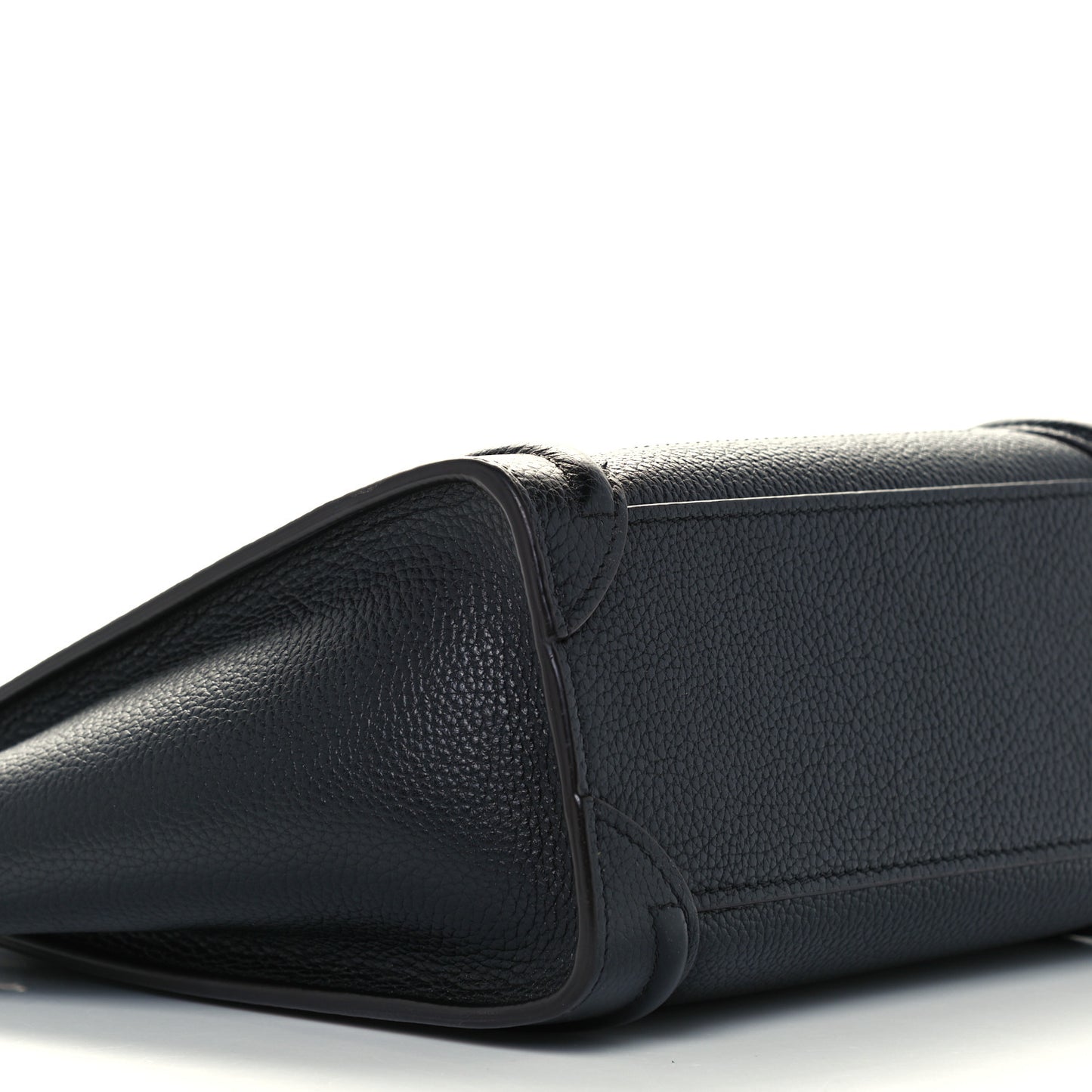 Drummed Calfskin Nano Luggage Black