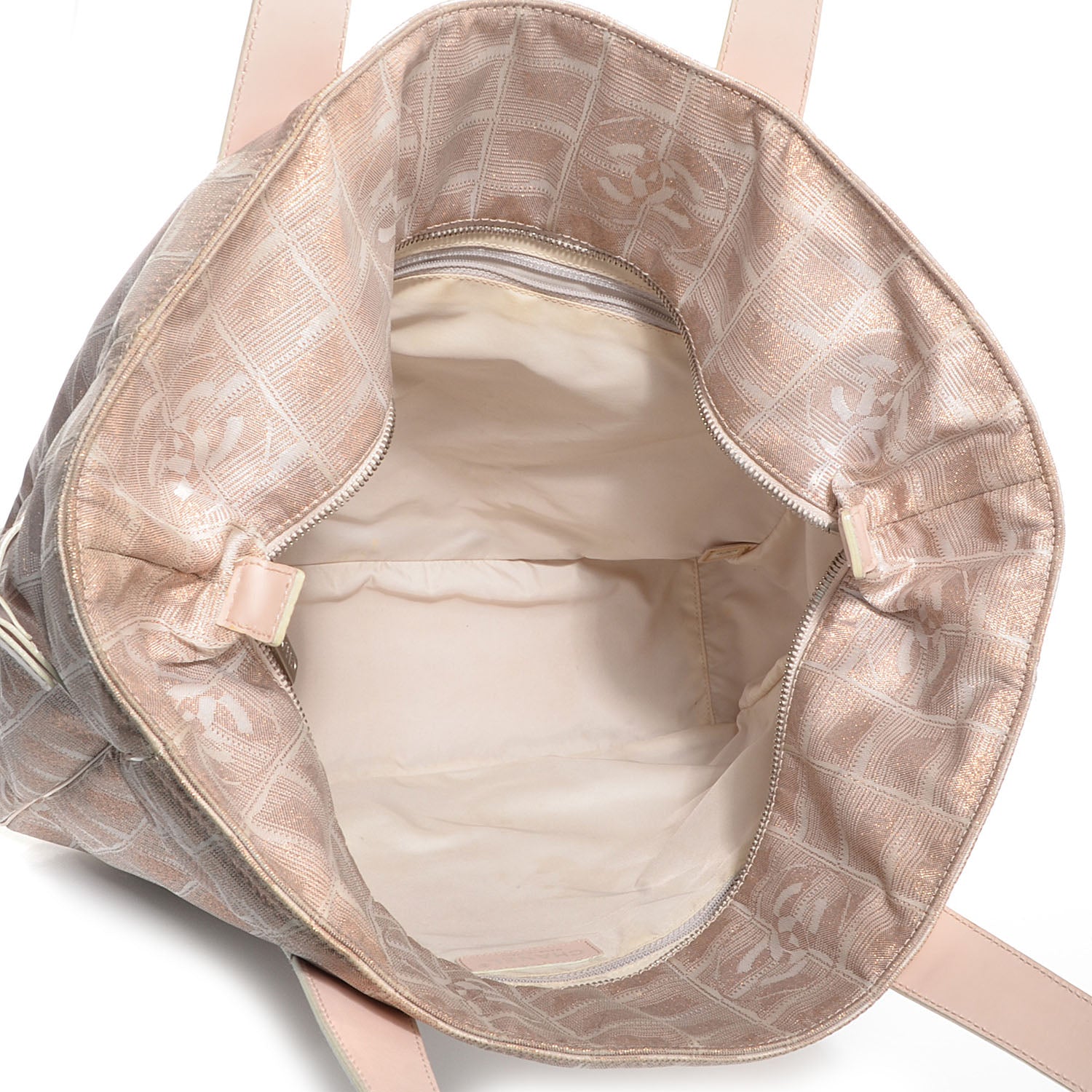 Chanel Nylon Travel Large Tote Beige 5 of 7