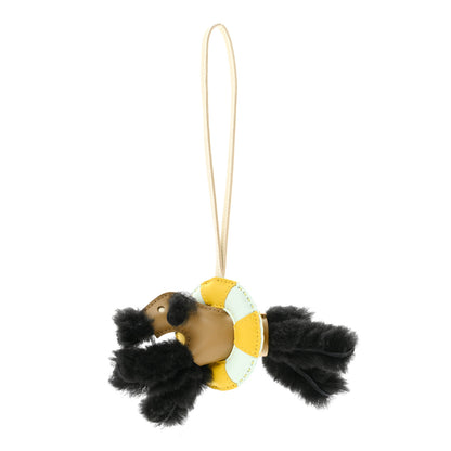 Hermes Milo Lambskin Merinos Wool Budy A La Mer Charm Black Dune Craie Jaune De Naples Peppermint 1 of 5