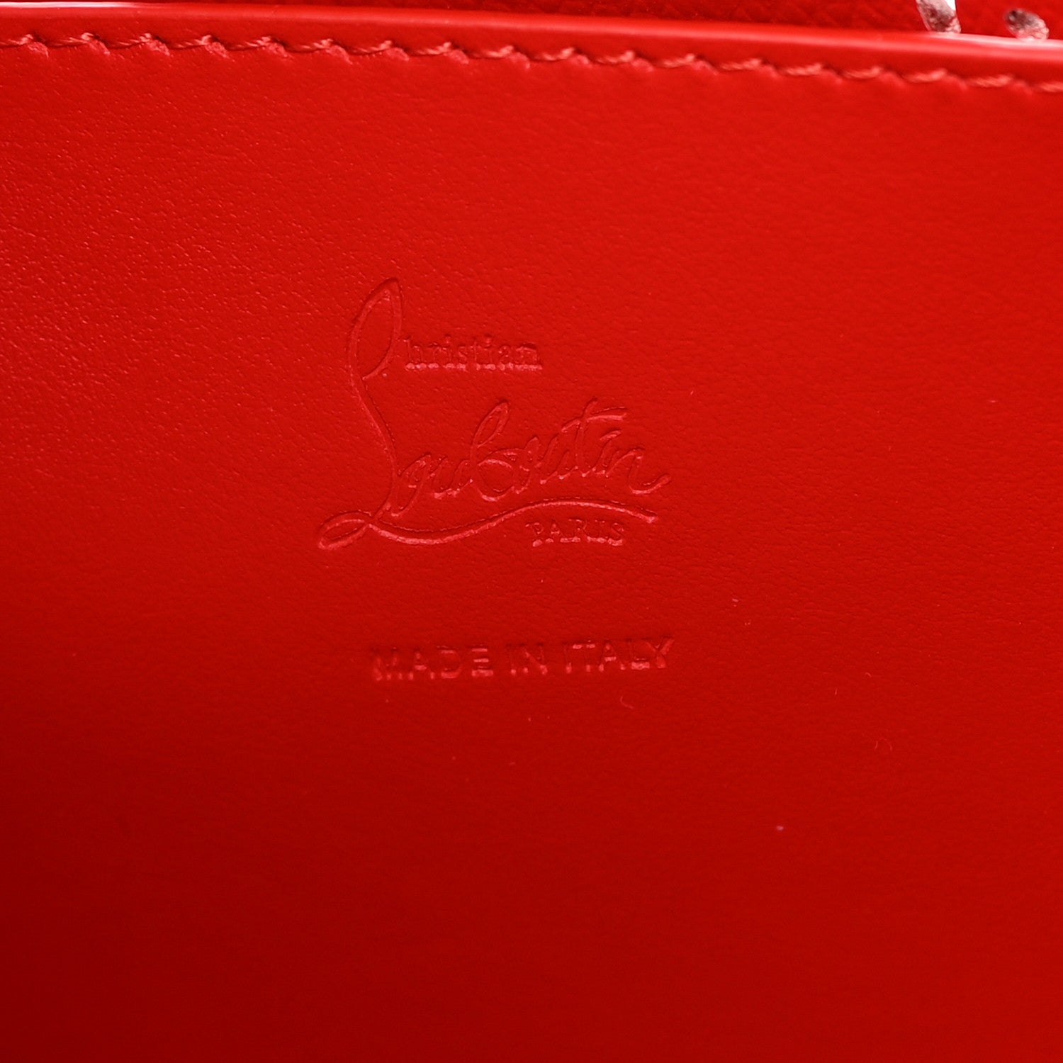Christian Louboutin Calfskin Loubinthesky Small Perforated Cabarock Spikes Tote Biscotto 6 of 10