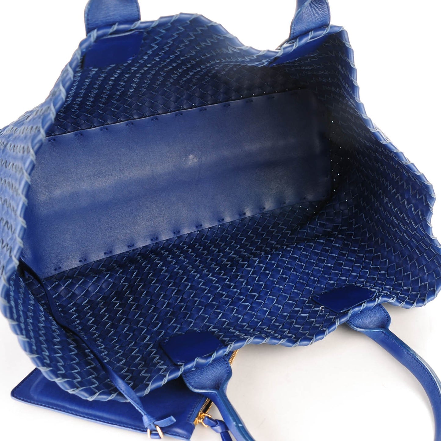 Nappa Intrecciato Medium Cabat Tote Cobalt