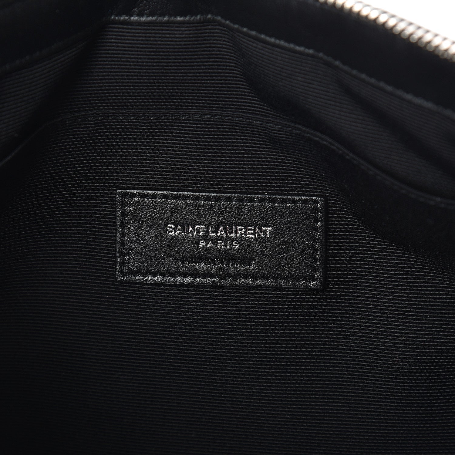 Saint Laurent Calfskin Matelasse Monogram Cassandre Tablet Pouch Black 5 of 5