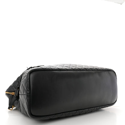 Saint Laurent Calfskin Quilted ES Giant Travel Bag Black 4 of 13