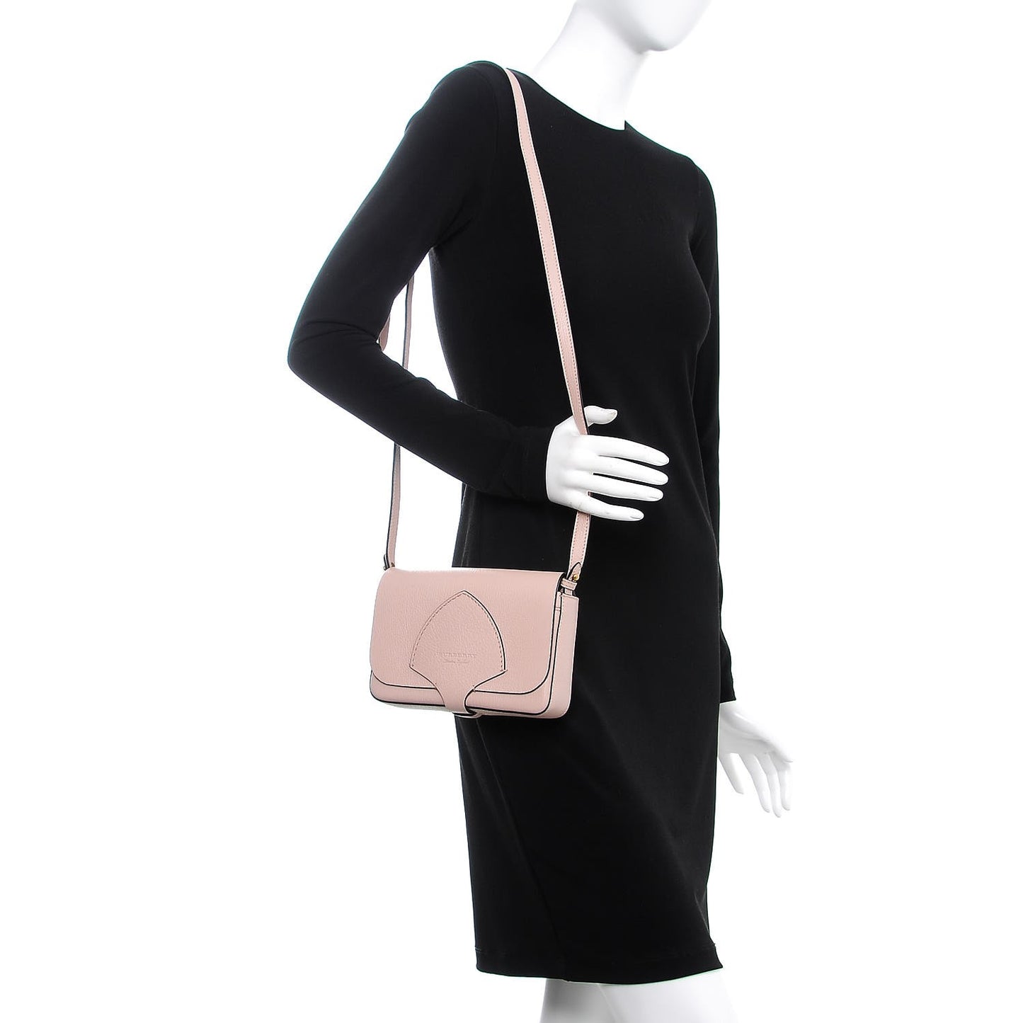 Goatskin Hampshire Crossbody Pale Ash Rose