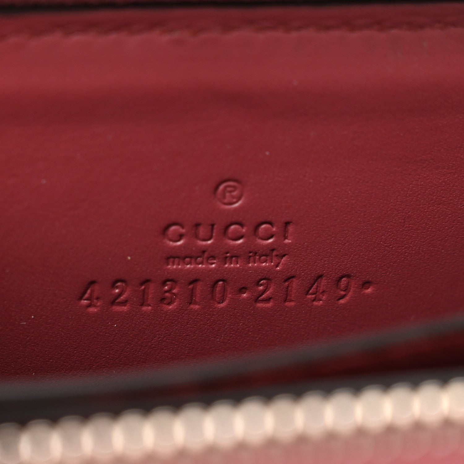 Gucci GG Supreme Monogram Blooms Zip Around Card Case Wallet Beige Multicolor Dry Rose 6 of 7