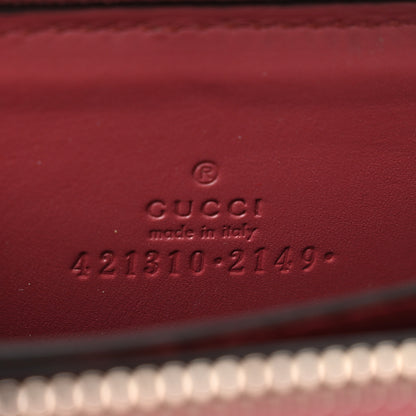 Gucci GG Supreme Monogram Blooms Zip Around Card Case Wallet Beige Multicolor Dry Rose 6 of 7
