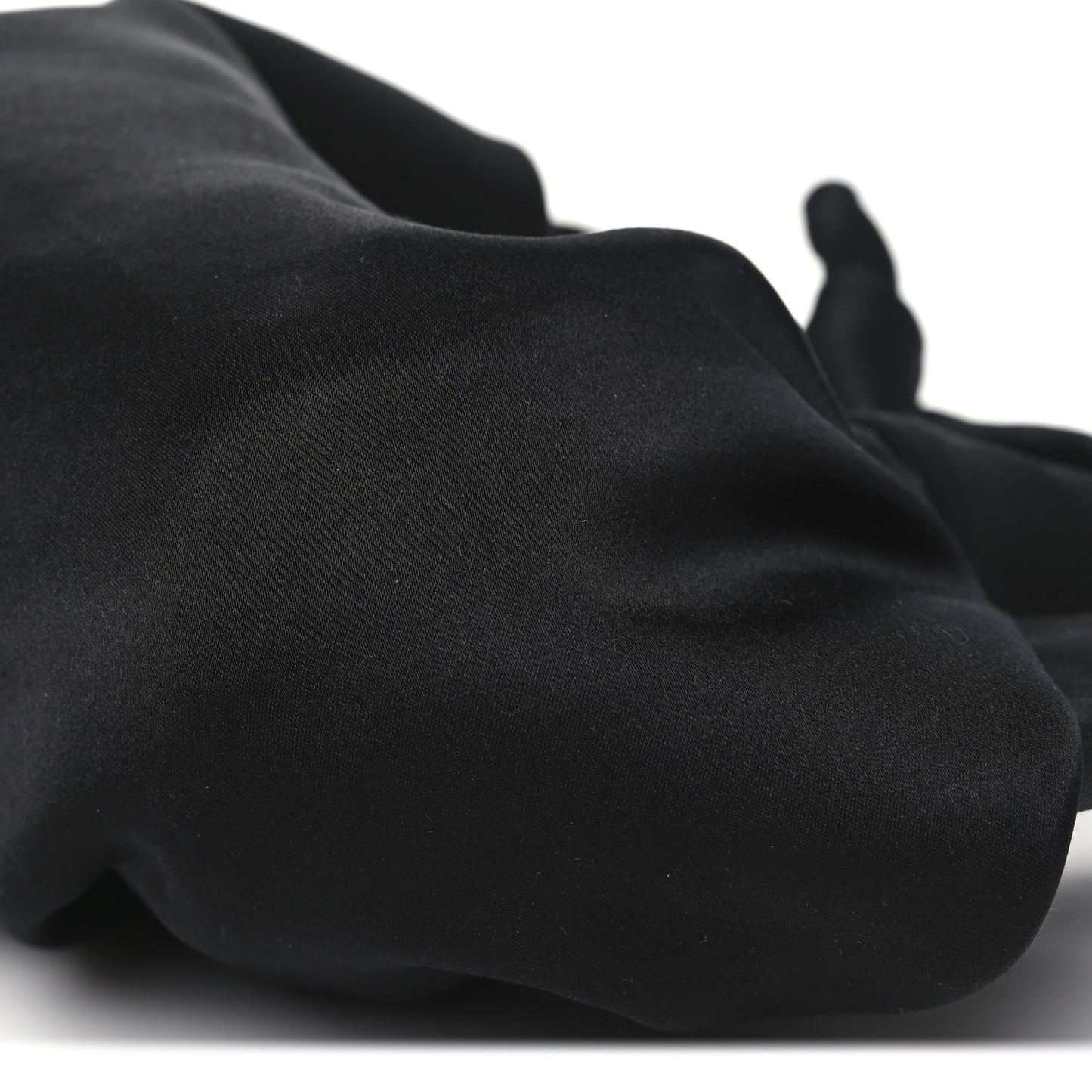 Satin Small Ascot Bag Black