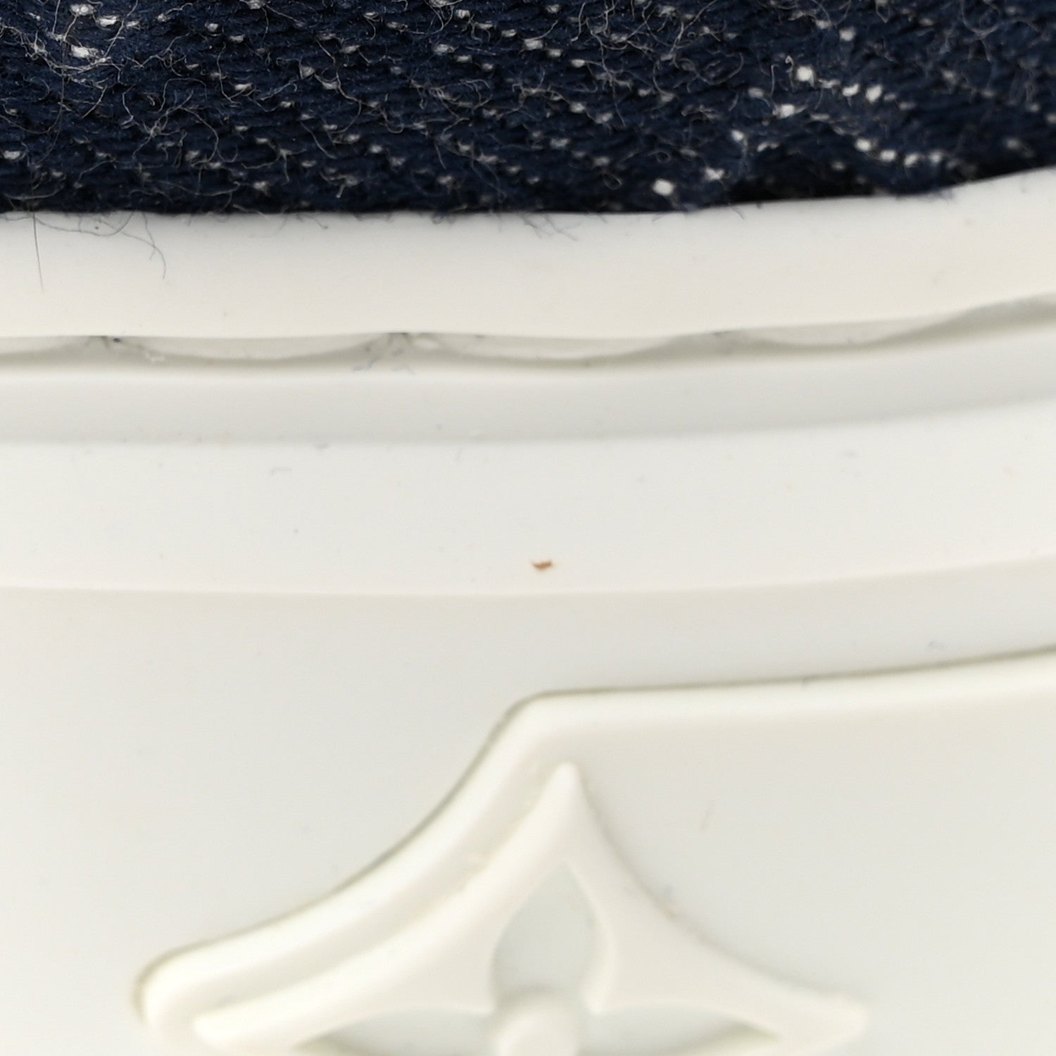 Louis Vuitton LOUIS VUITTON Denim Monogram Debossed Time Out Sneakers 39 Blue 14 of 16