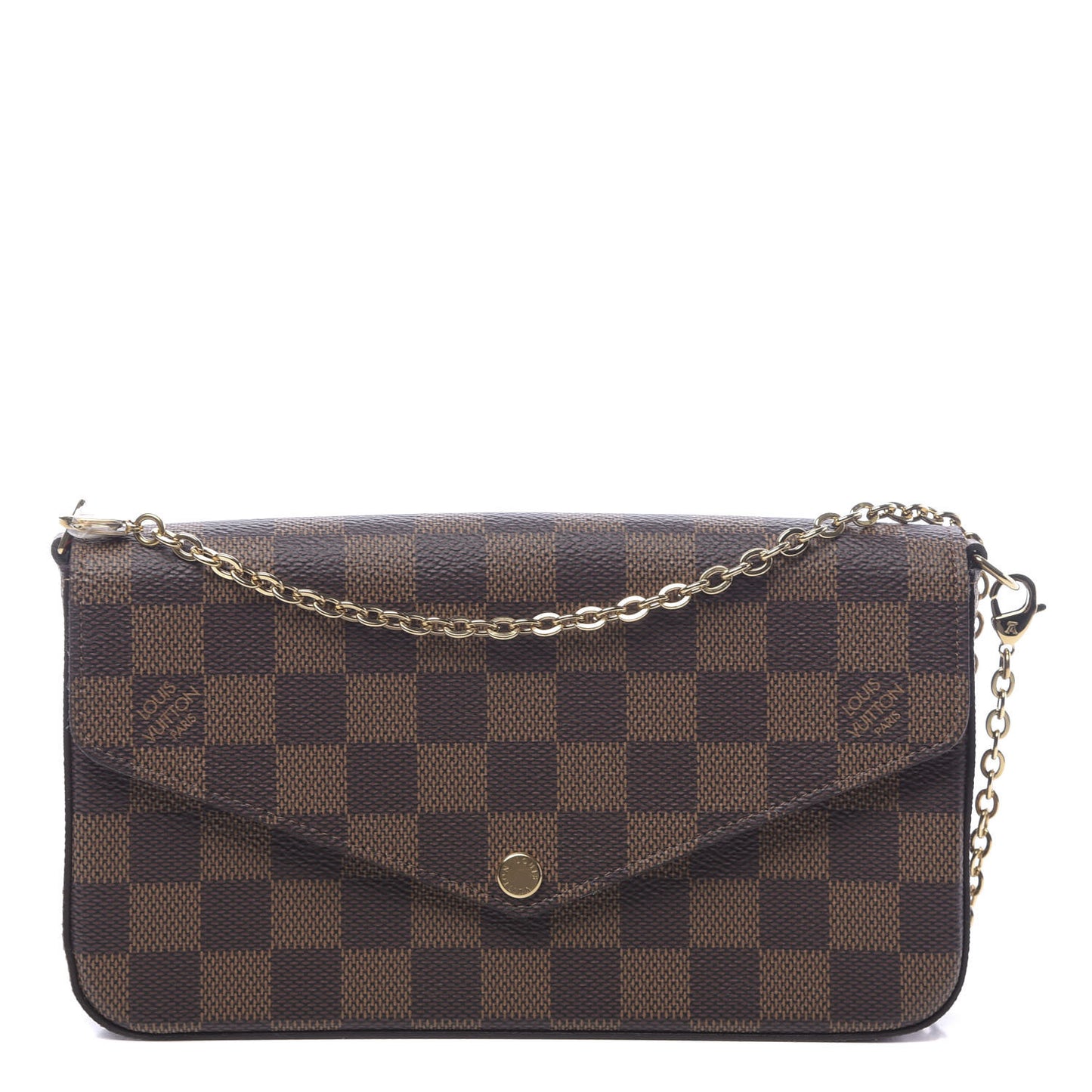 Damier Ebene Pochette Felicie Chain Wallet