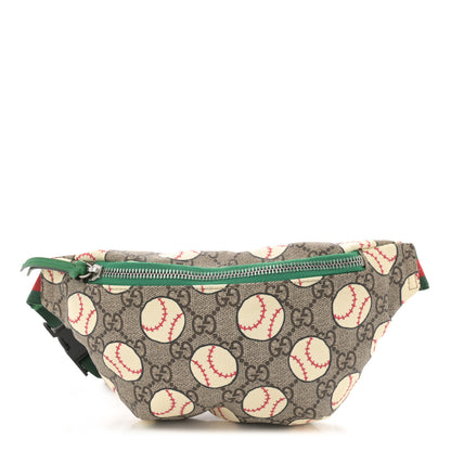 Gucci GG Supreme Monogram Baseballs Web Childrens Belt Bag 1 of 11