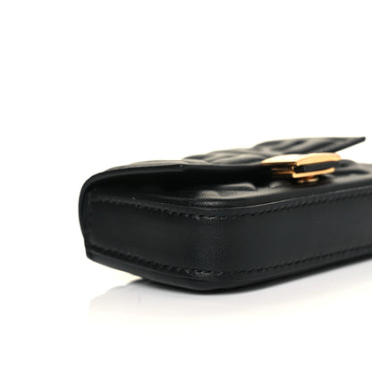 Fendi Nappa Matisse FF Embossed Nano Baguette Charm Black 8 of 10