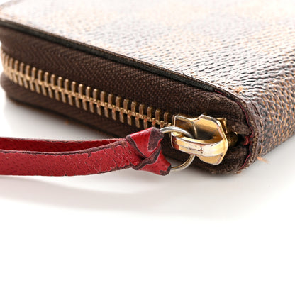 Louis Vuitton Damier Ebene Clemence Wallet Cherry 12 of 13