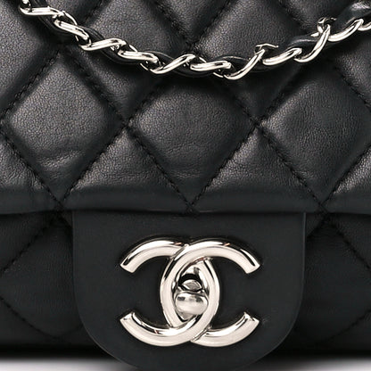 Chanel Lambskin Quilted Jumbo Coco Rain Flap Black 9 of 11