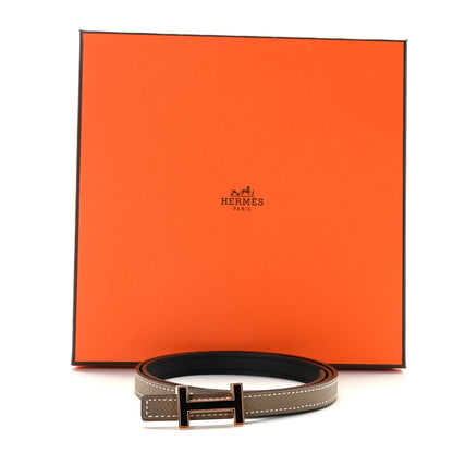 Hermes Epsom Swift 13mm Focus Belt 70 Etoupe Black 4 of 4