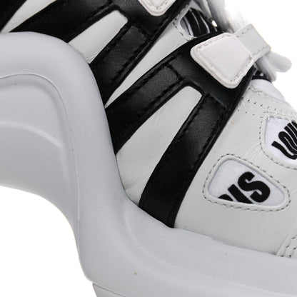 Louis Vuitton X FORNASETTI Calfskin Technical Nylon LV Archlight Sneaker 38 Black 11 of 14