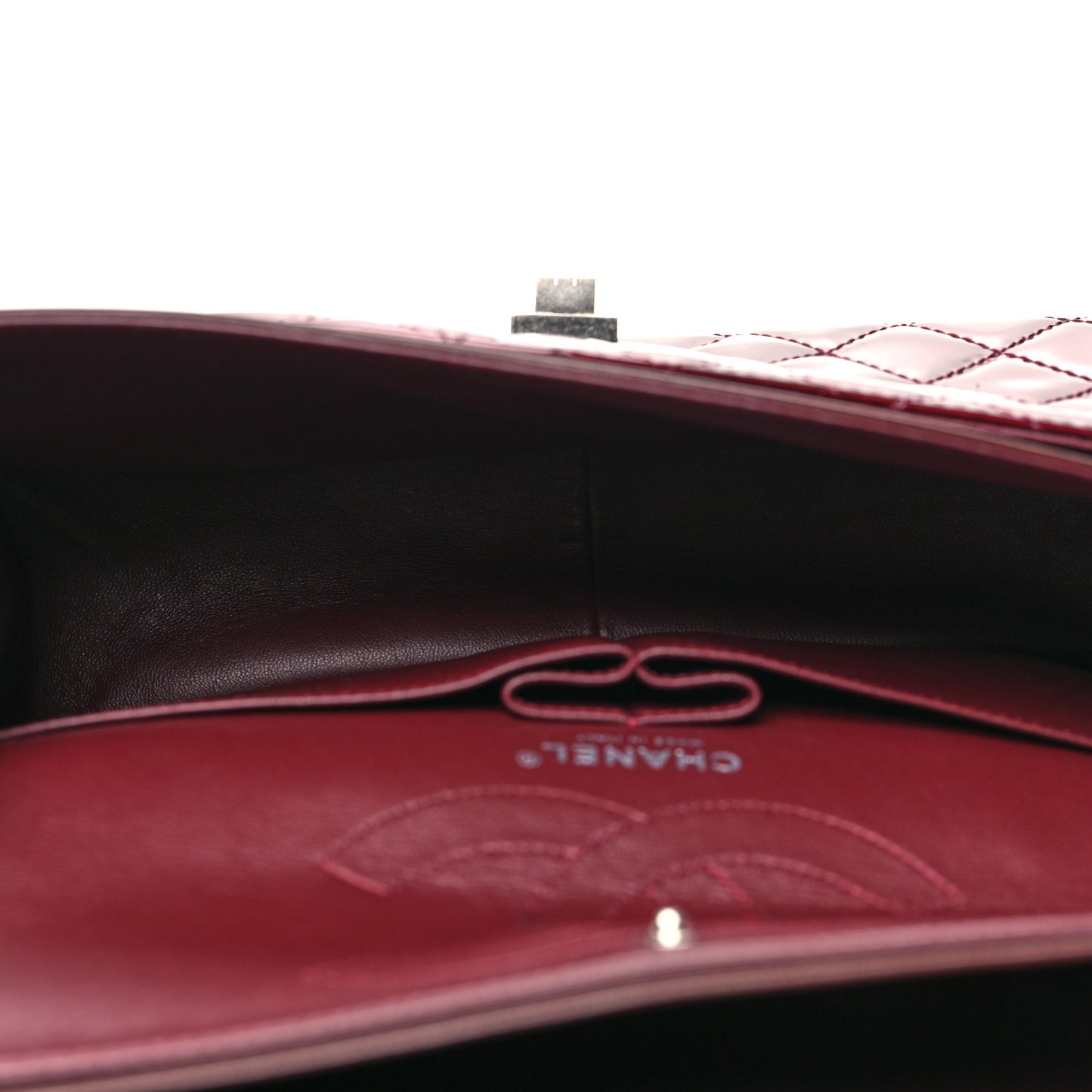 Patent Quilted 2.55 Reissue 226 Flap Burgundy