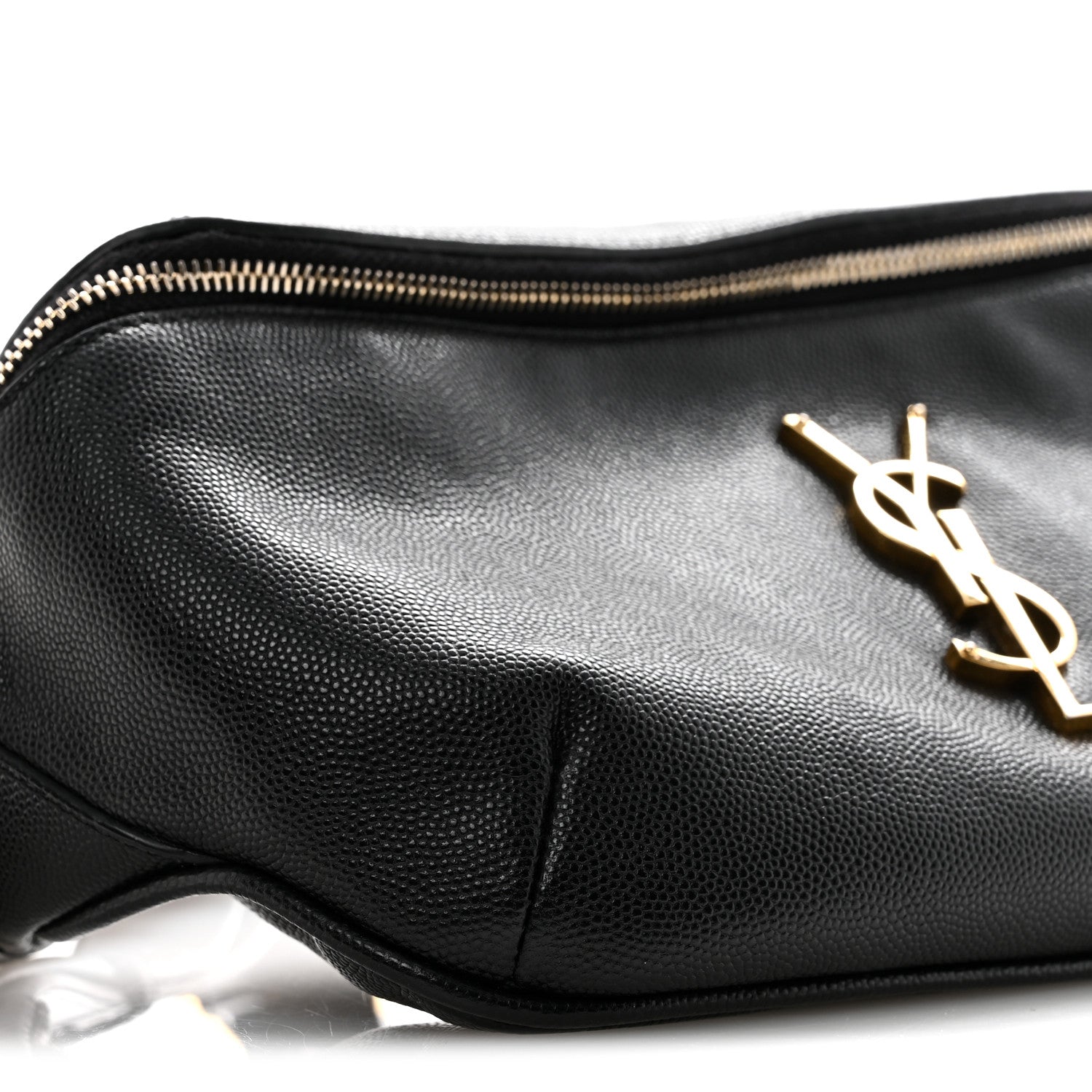 Saint Laurent Grain De Poudre Monogram Belt Bag Black 9 of 15