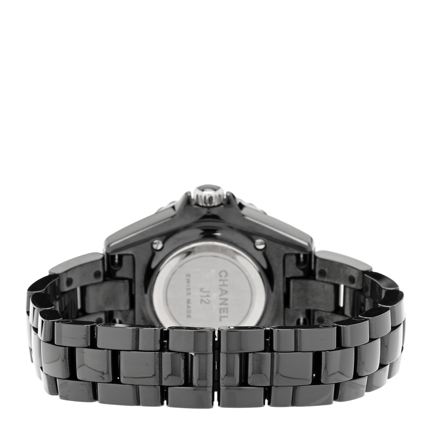 Stainless Steel Ceramic 33mm J12 Quartz Watch Black