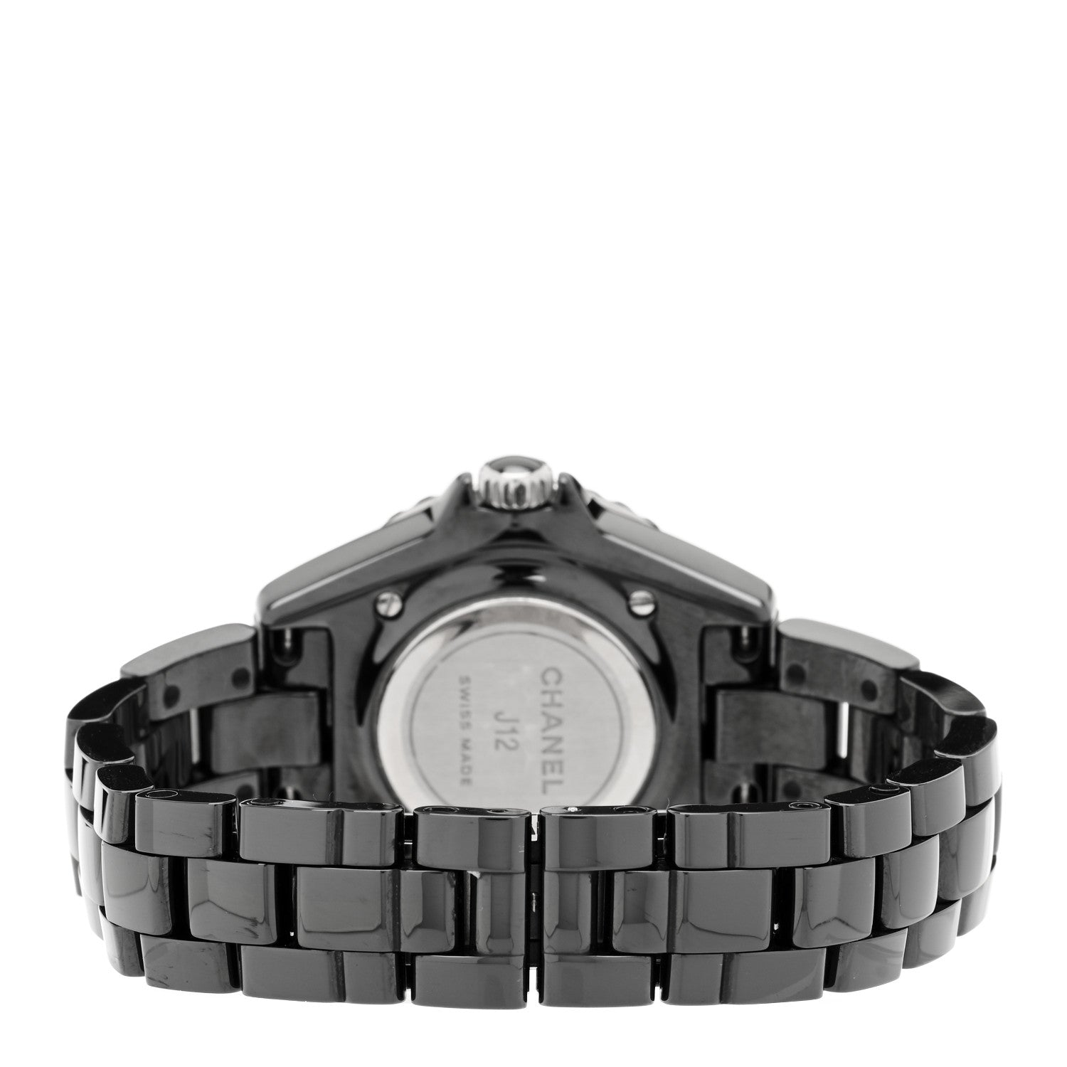 Chanel Stainless Steel Ceramic 33mm J12 Quartz Watch Black 3 of 5