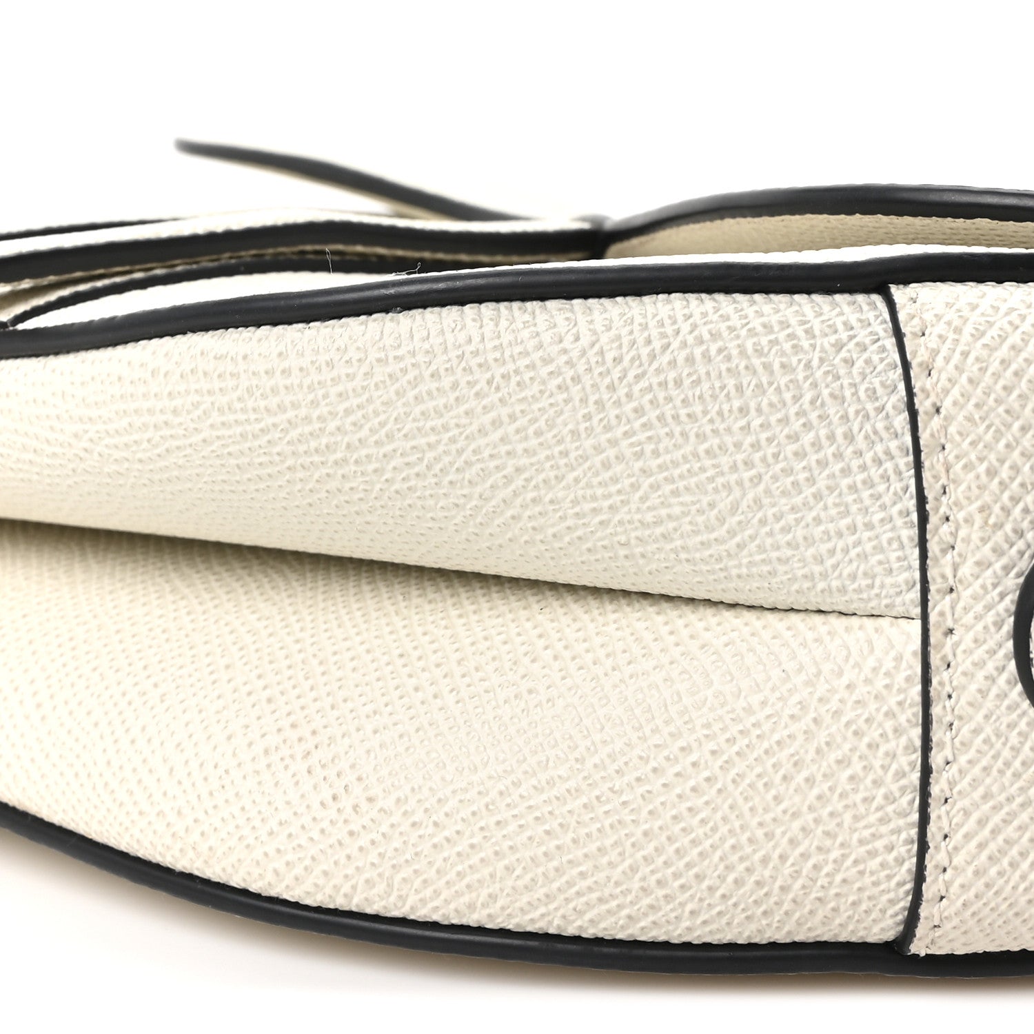 Christian Dior Grained Calfskin Saddle Bag With Strap Latte 10 of 11