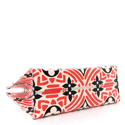 Louis Vuitton Monogram Giant Crafty Onthego GM Creme Rouge Black 4 of 9