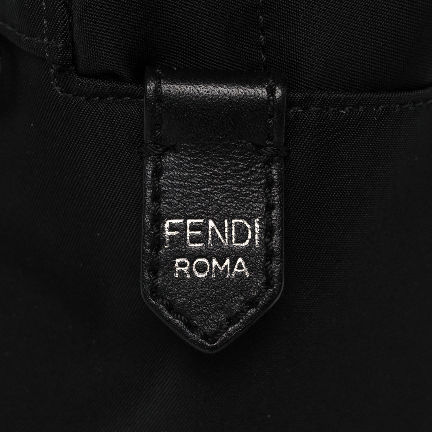 Fendi Nylon Vitello Elite Fox Goat Fur Monster Eyes Studded Mini Backpack Black Peonia Multicolor 11 of 12