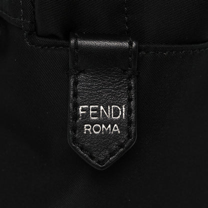 Fendi Nylon Vitello Elite Fox Goat Fur Monster Eyes Studded Mini Backpack Black Peonia Multicolor 11 of 12