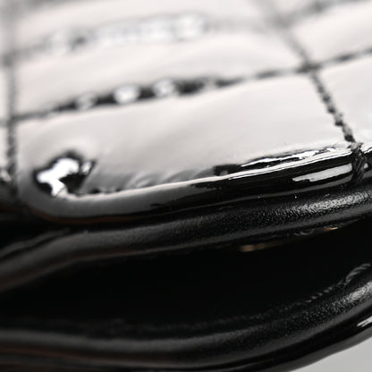 Chanel Patent CC Quilted Timeless Clutch Black 11 of 14