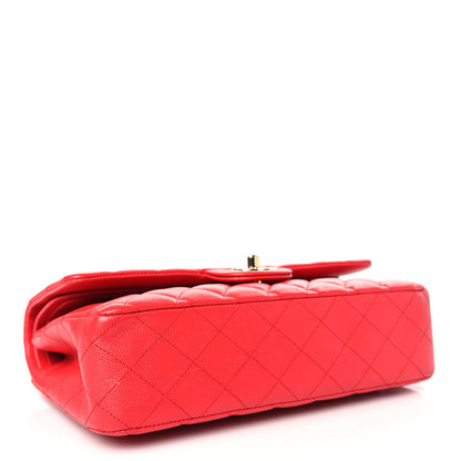 Chanel Caviar Quilted Medium Double Flap Red 4 of 9