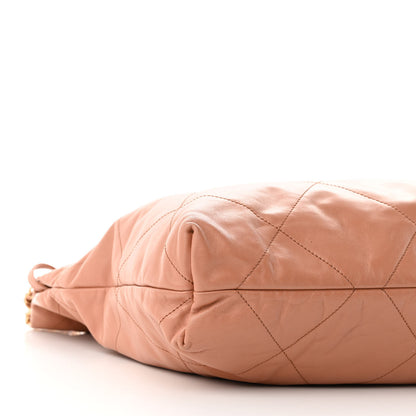 Chanel Shiny Calfskin Quilted Chanel 22 Camel 10 of 11