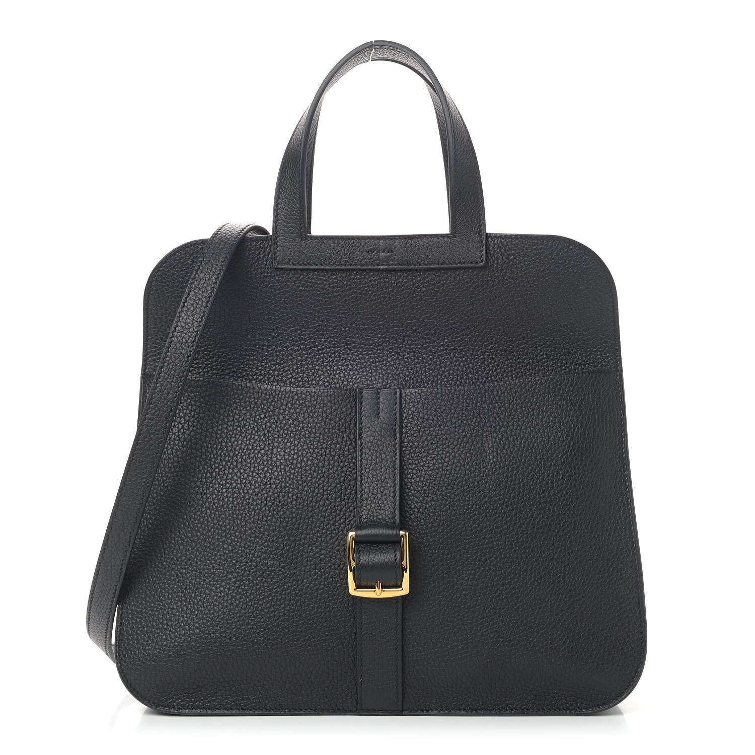 Hermes Taurillon Clemence Halzan 31 GM Black 1 of 9